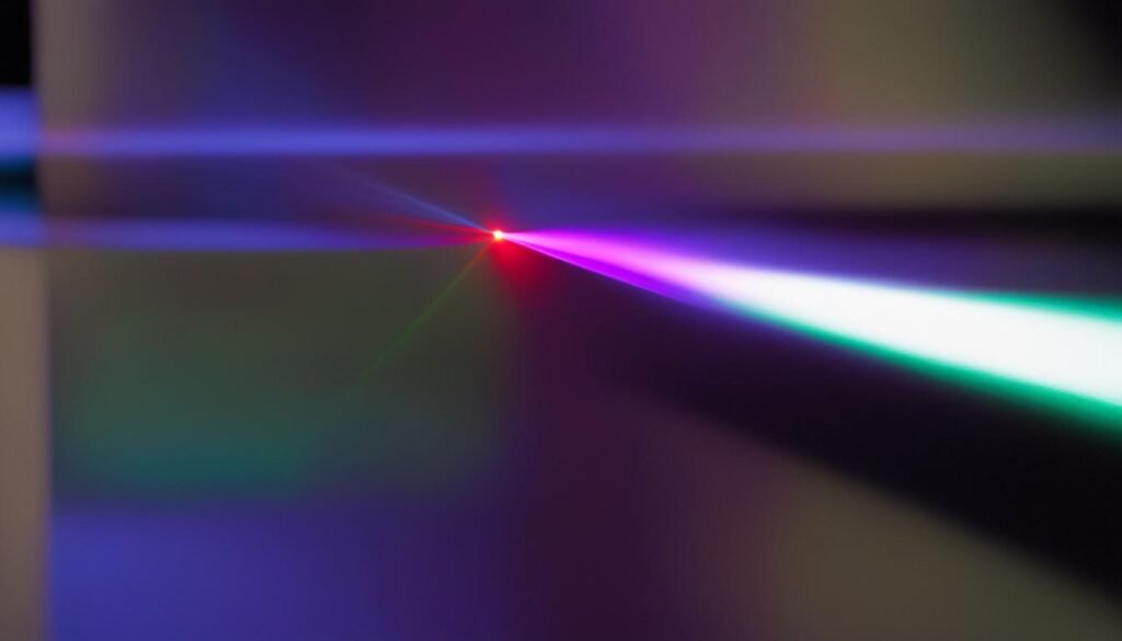 Effect of laser lens and wavelength on material