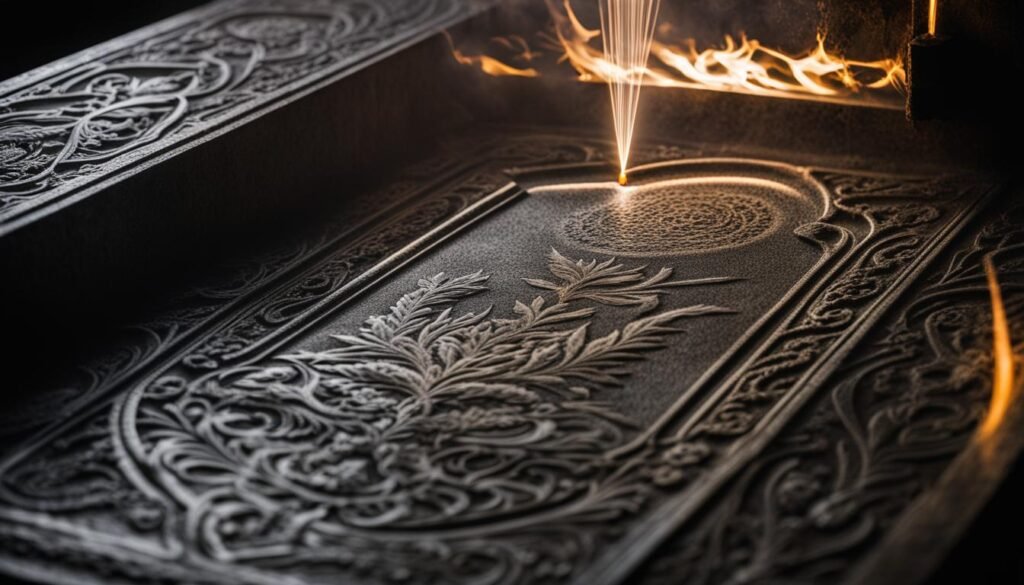Laser Etching on Tombstones