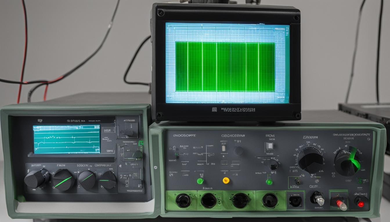 how to use oscilloscope to test the laser