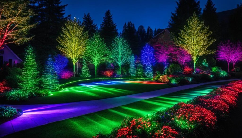 LEDMall RGB Outdoor Laser Garden and Christmas Lights